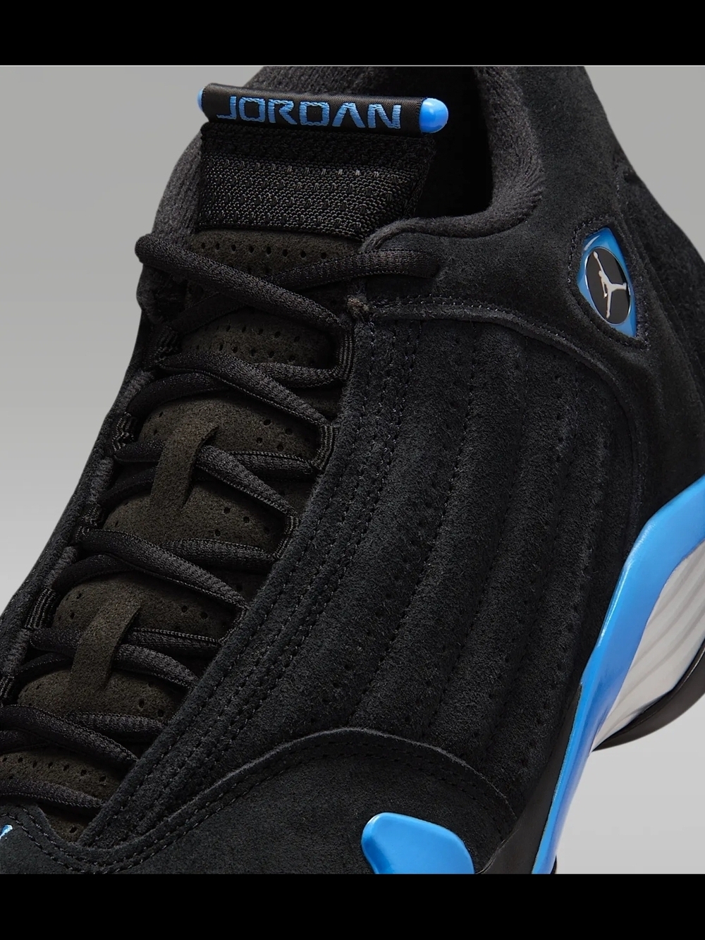 Air Jordan 14 XIV Retro "Black/ University Blue" - 487471-007 - Size 12